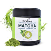 REHANLEAF CEREMONIAL GRADE ORGANIC MATACHA JAPANESE TRADITIONAL TEA, MATCHA POWDER 30g